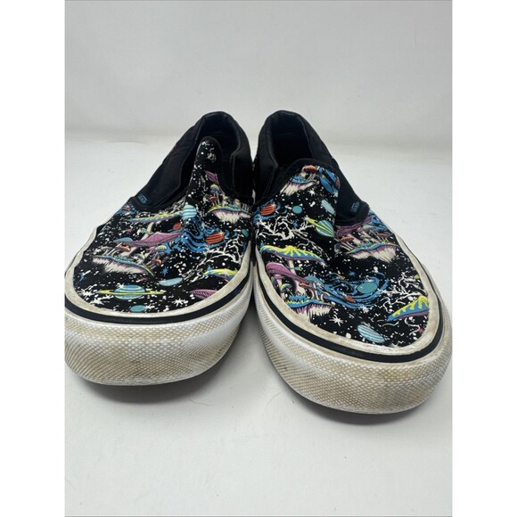 Vans Slip On Cosmic Glow Galaxy Size 7.5 Men  9 Women Glow In The Dark Mushrooms main image 4